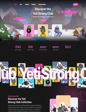 Yeti Strong Club - Angular web app by Hamayoun Babar